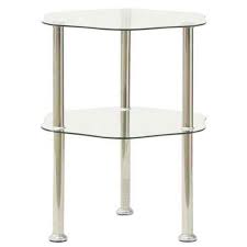 Glass Side Table Furniture End Accent