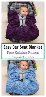 Easy Car Seat Blanket Free Knitting Pattern