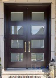 Brown Steel Front Door With Multiple