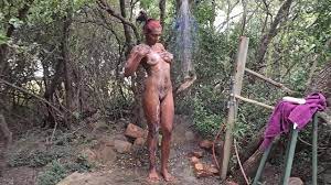 INDIAN Nude outdoor public shower at nude resort - XVIDEOS.COM