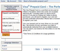 check your visa prepaid card balance