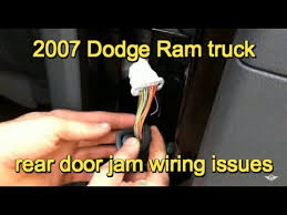 2007 dodge ram 3500 door wiring problem