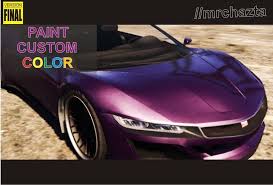 Paint Your Custom Color Gta5 Mods Com