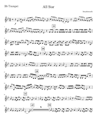 All Star Bb Trumpet Sheet Music For Trumpet Download Free