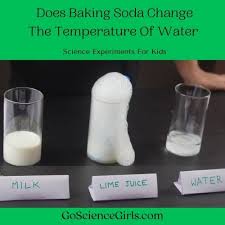 does baking soda change the rature