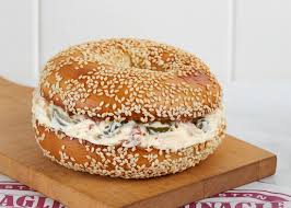 bagel with cream cheese finagle