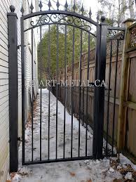 Perforated Metal Fence And Gate In