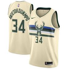 Embrace the excitement of the nba season with officially licensed milwaukee bucks jerseys from the shop at fanatics. Men S Milwaukee Bucks Giannis Antetokounmpo City Edition Jersey Cream Fan Gear Nation