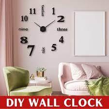 Mochi Diy Modern Style Wall Clock 3d