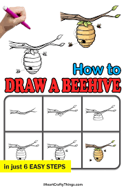 beehive drawing how to draw a beehive
