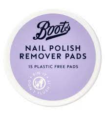 boots acetone nail polish remover pads