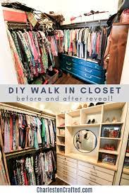 diy walk in closet makeover reveal