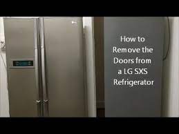 the doors from a lg sxs refrigerator