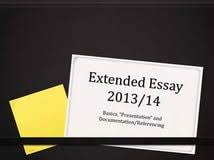 The Extended Essay Student Training Workshop Rockwall High School     EE checklist