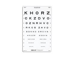 Sloan Letter Near Vision Eye Chart Good Lite Company