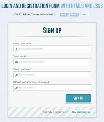 20 Html5 Signup Registration Forms Html Css Free Premium