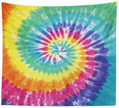 tie dye tapestry rainbow abstract