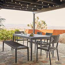 railay outdoor patio dining table arm