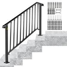 vevor handrails stair railing 56 in x 2
