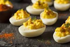 What do you eat with deviled eggs?
