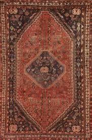 antique shiraz persian area rug 6x9