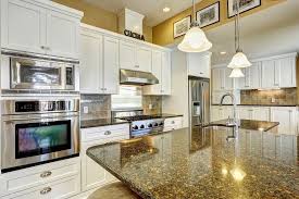 white cabinets granite selection