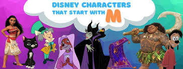 disney character names starting with m