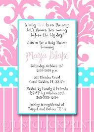 Design Baby Shower Invitation Free Online Blue Pink Damask Baby