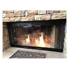 fireplace glass doors for majestic