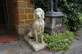 Weathered Jacquemart Hunting Dog Statue