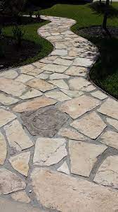 Flagstone Walkway With Polymer Grout