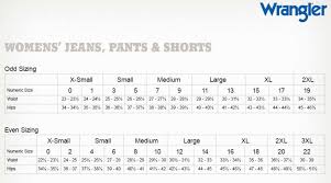Image Result For Wrangler Clothing Size Chart Clothing