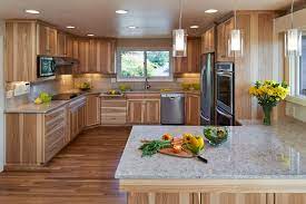 hickory cabinet kitchen remodel