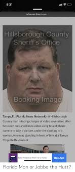 Florida man gets out of jail, immediately steals car from prison parking lot: Florida Man Or Jabba The Hutt Florida Man Meme On Me Me