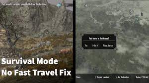 Skyrim how to fast travel