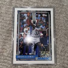 shaquille o neal topps 92 draft pick