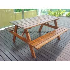 Bbq Picnic Table Outdoor Wooden