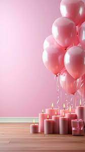 birthday bliss pink backdrop adorned