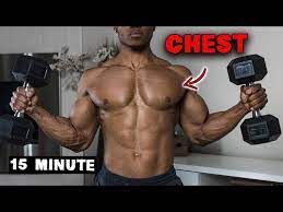 15 minute dumbbell chest workout at
