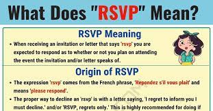 rsvp meaning what does rsvp mean and