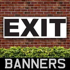 Exit Outdoor Emergency Exit Signs Pvc