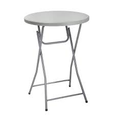 Gray Plastic Folding Cocktail Table