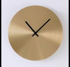 Gold Wall Clock Merjo Furniture