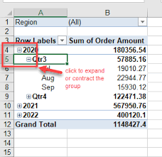 how to group pivot tables by date in