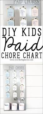 Diy Kids Paid Chore Chart Kids N Mum Advice Pinterest