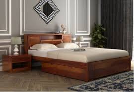 wooden bedroom furniture in