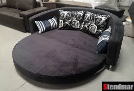 modern fabric round sofa sleeper bed