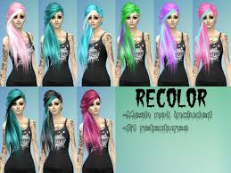 recolor scene emo side hair mesh