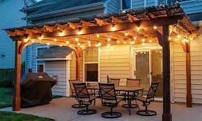 add lights to a pergola or pavilion