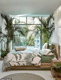 Tropical Palm Print Bedding